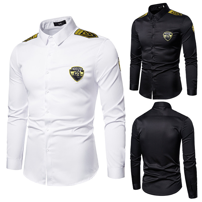 714A-D516P45控69/2026春季男士修身空少衬衫ktv少爷衬衣制服寸衫，男装衬衫，星座714A（原电商C314）