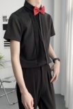 714A-9340P40控59/2025夏季新款男女同款工作服衬衫法式礼服演出，男装衬衫，星座714A（原电商C314）