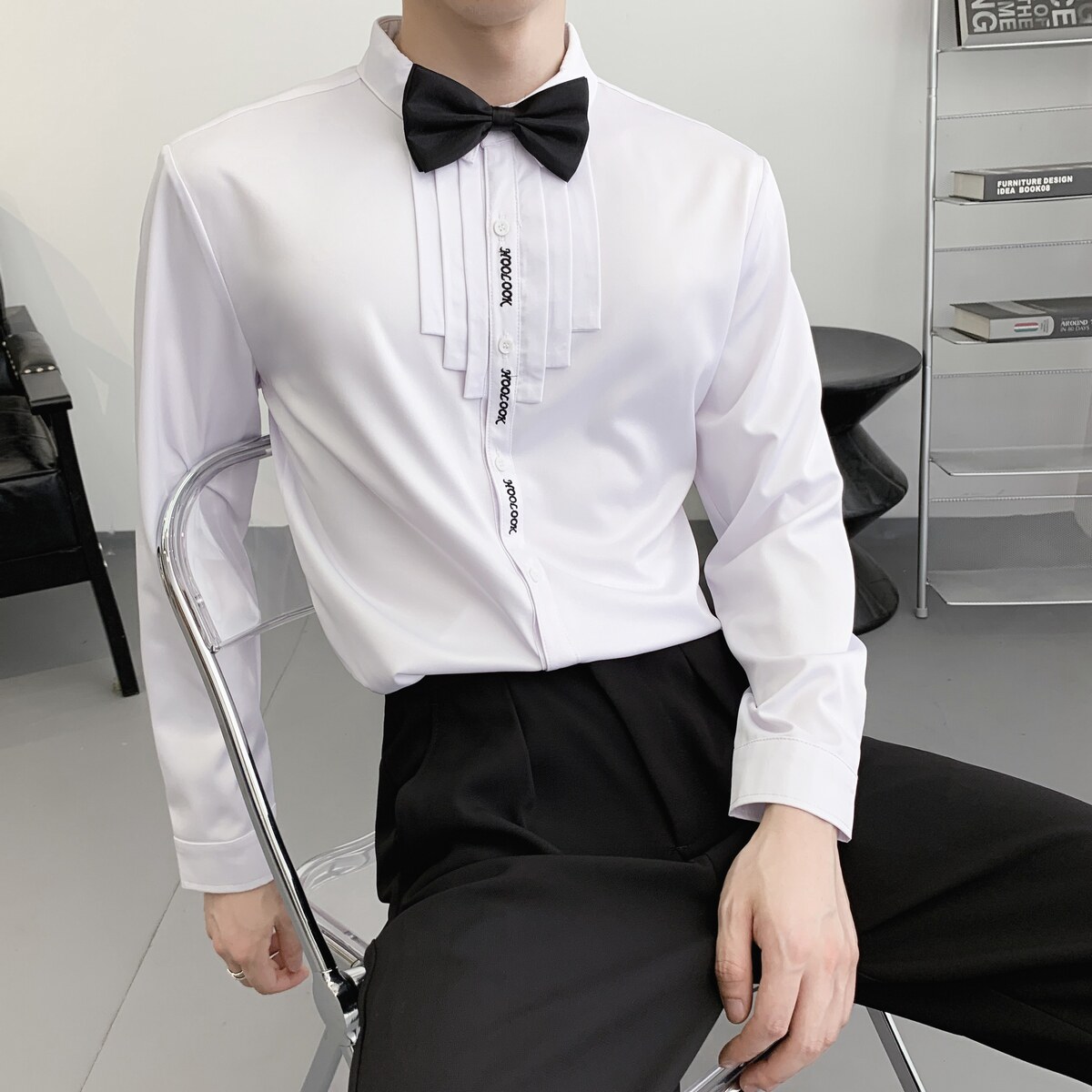 714A-D3059P45控69/2025秋季新修身ktv酒吧餐厅大合唱演出服衬衫,男装衬衫,星座714A（原电商C314）