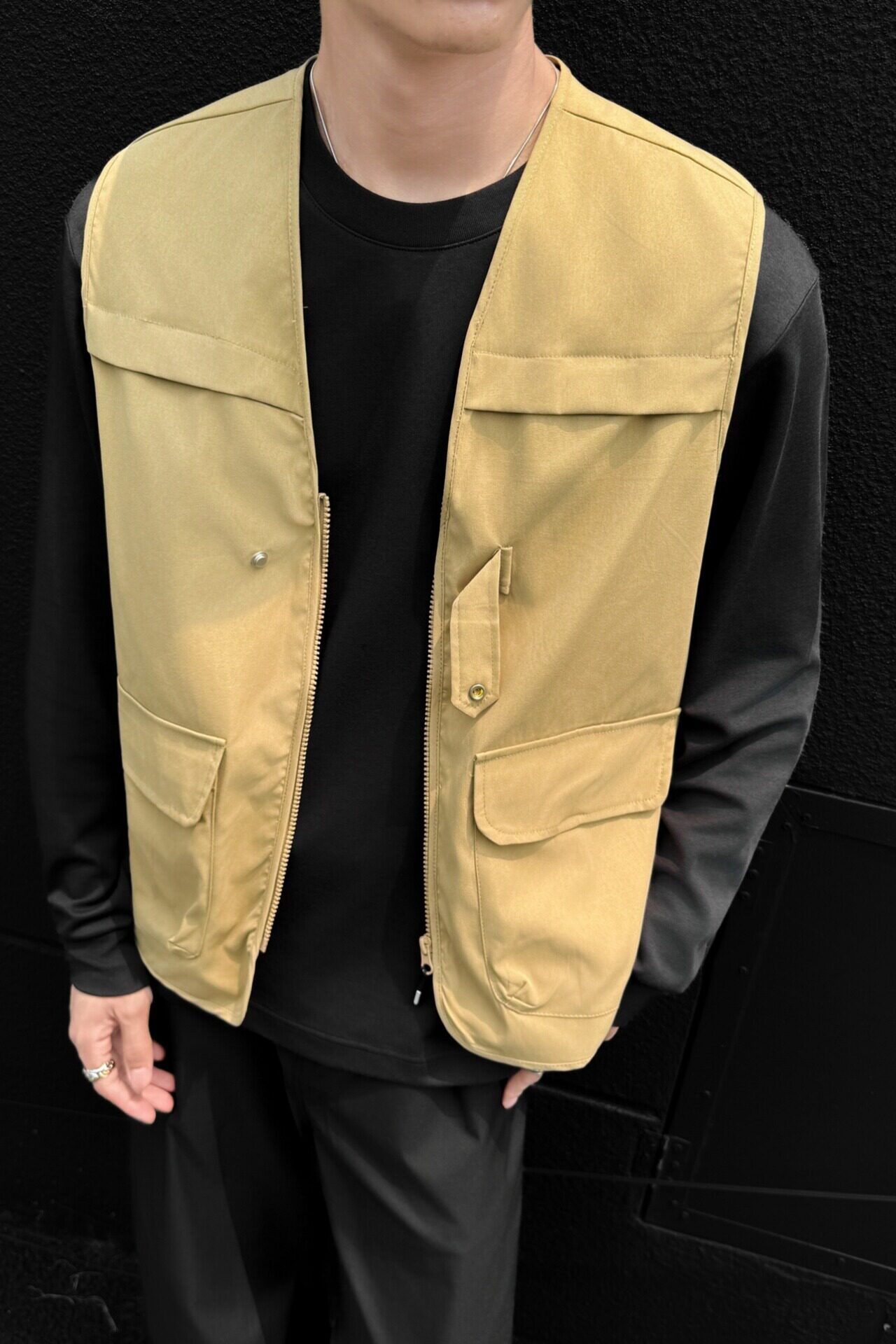 714A-M3097P48控79/2025秋季新马甲工作服坎肩多口袋工装休闲外套,男装背心/马甲,星座714A（原电商C314）