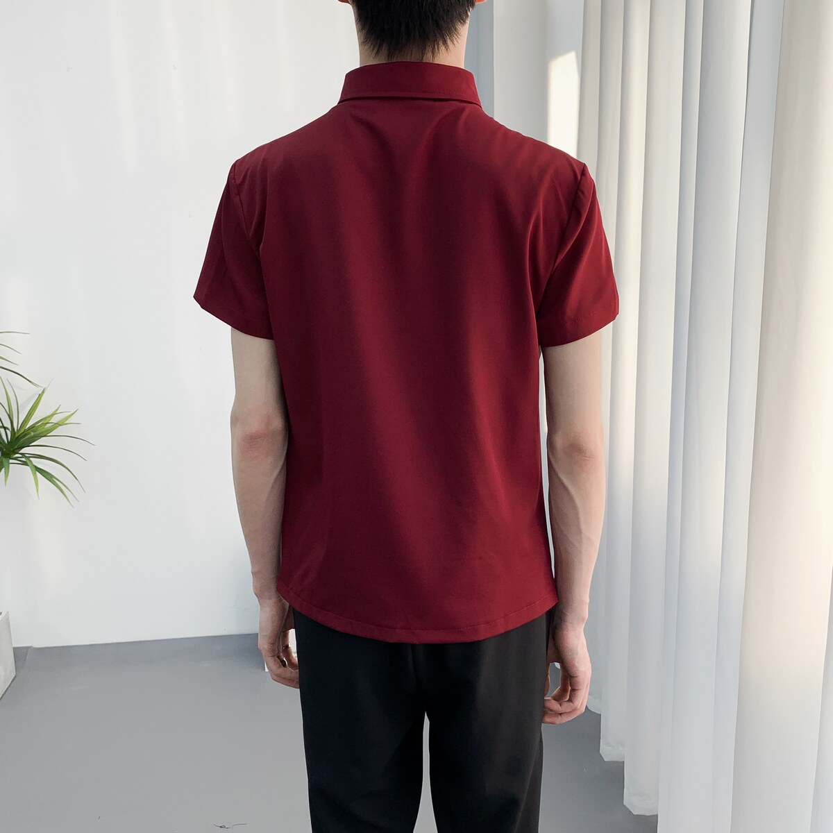 714A-H6005P55P55控78/2025夏季短袖ktv酒吧餐厅台球城工作服衬衫,男装T恤,星座714A（原电商C314）