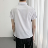 714A-H665P55控79/2025新款夏季ktv酒吧理发店工作服衬衫假两件，男装衬衫，星座714A（原电商C314）