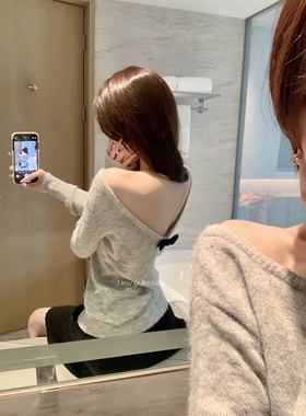 Yumeo钰 10/26 赫拉小姐 两穿丝绒蝴蝶马海毛针织上衣