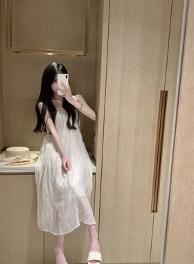 Yumeo钰 皱皱长裙 浮生若梦纯纯的褶皱连衣裙