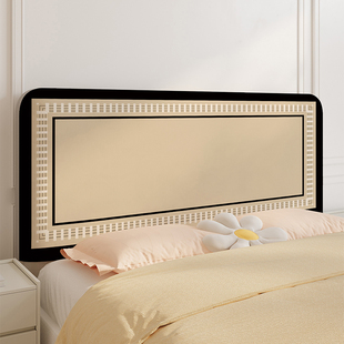 美式床头罩套出租屋老式木床硬板全包保护罩软包靠垫弹力防尘遮丑