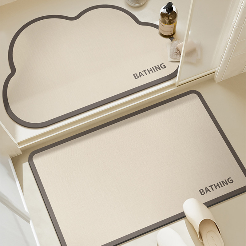 硅藻泥软地垫吸水速干卫生间门垫家用洗手台防滑垫子浴室防滑脚垫,居家布艺,家用脚垫,淘宝优惠券,粉丝福利购,淘宝优惠卷