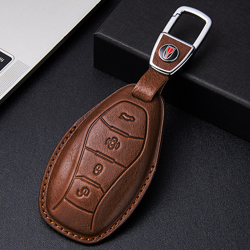 2025款红旗HS5钥匙套24新HS7专用25红旗h5真皮2024汽车用品扣壳包