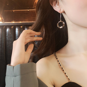 无耳洞少女几何圆形耳夹