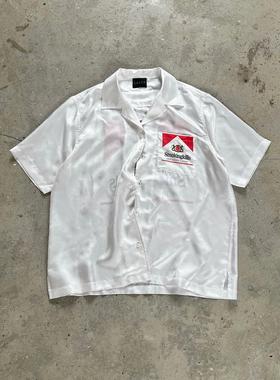 False Perception 烟盒涂鸦短袖衬衫 男女同款 白色