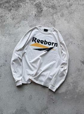 False Perception 弹幕标语水洗长袖T恤