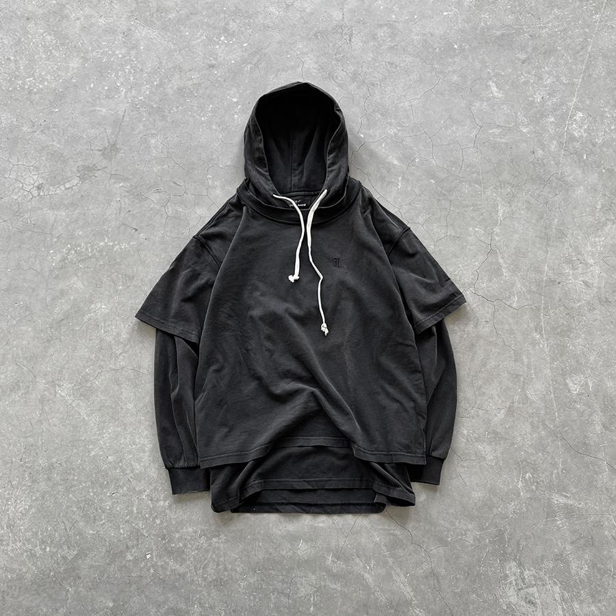 ARNODEFRANCE假两件水洗做卫衣