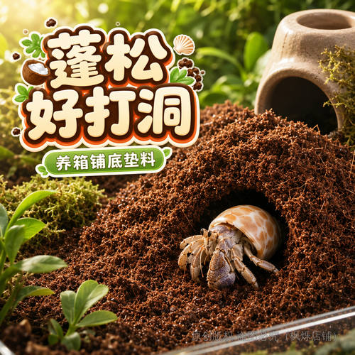 寄居蟹专用低盐免泡椰土