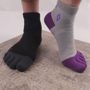春开跑  日单健身五指跑步袜纯棉分指袜吸汗防臭包裹好瑜伽袜