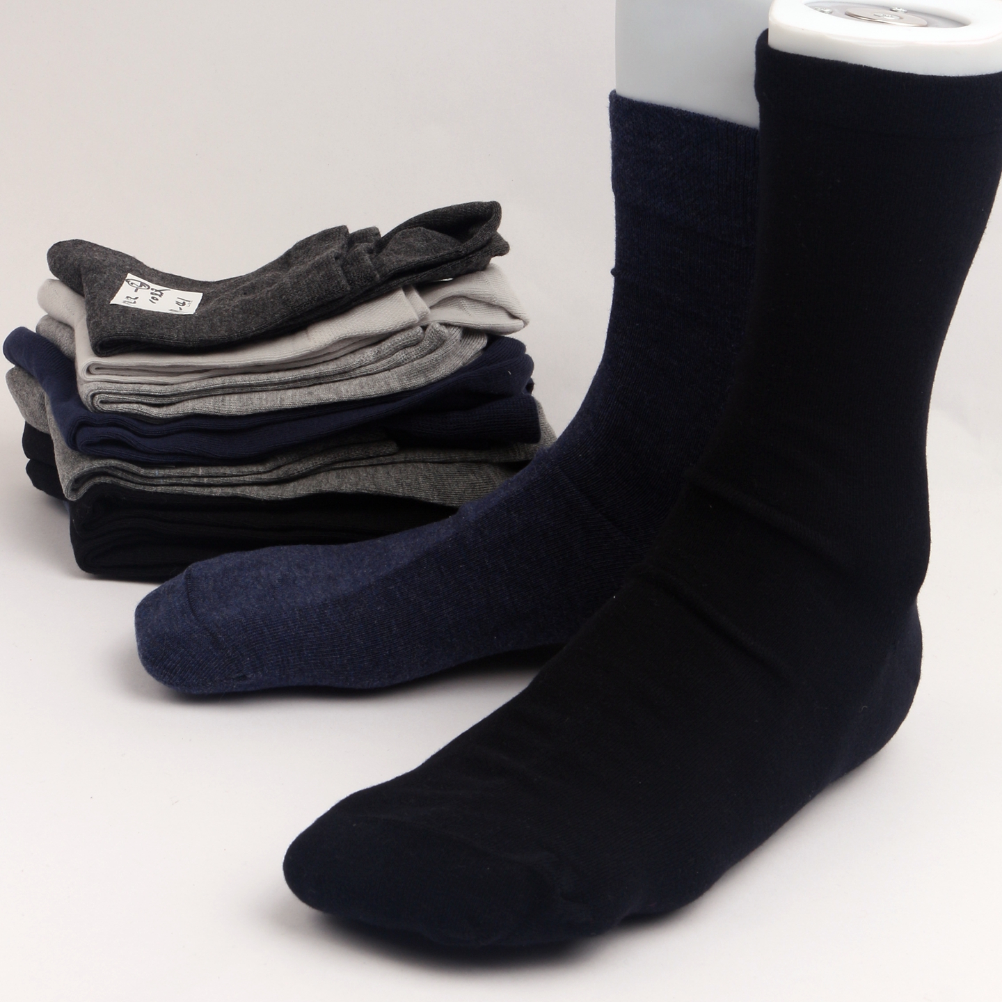 原单男士商务宽松袜秋冬款工装袜