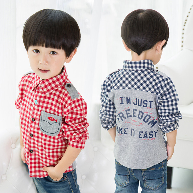 Chemise garcon à manche longue - Ref 2079430 Image 1