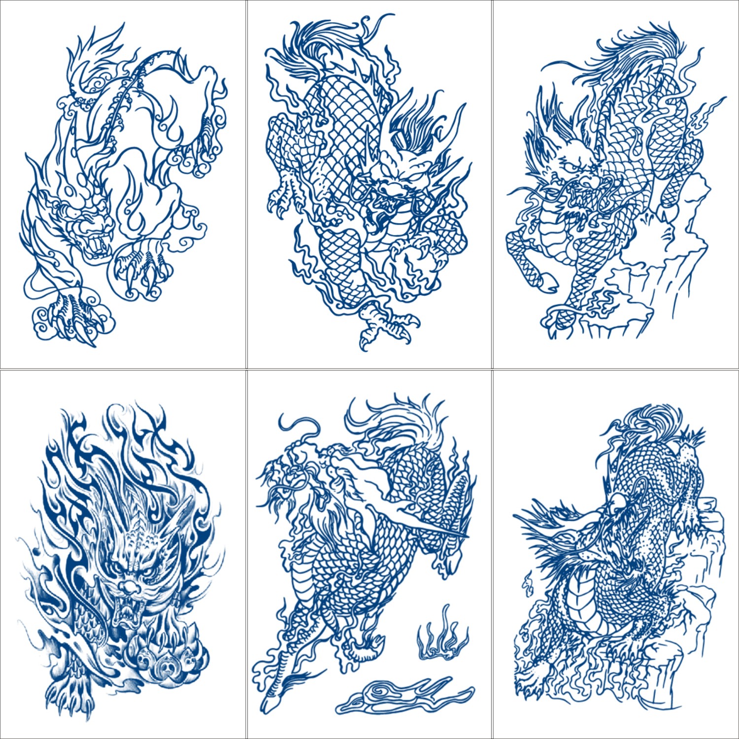 山海经草本纹身贴麒麟貔貅半永久花臂草木女防水男持久贴纸仿真