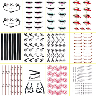 咒术回战cos纹身贴虎杖悠仁钉崎野蔷薇夏油杰狗卷棘两面宿傩贴纸