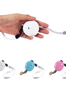 新款迷你便携自动伸缩牵引器狗绳子牵引绳网红猫咪小型犬专用2米