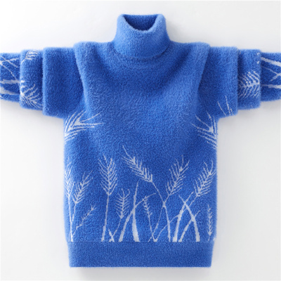 男童毛衣貂绒秋冬加厚针织衫