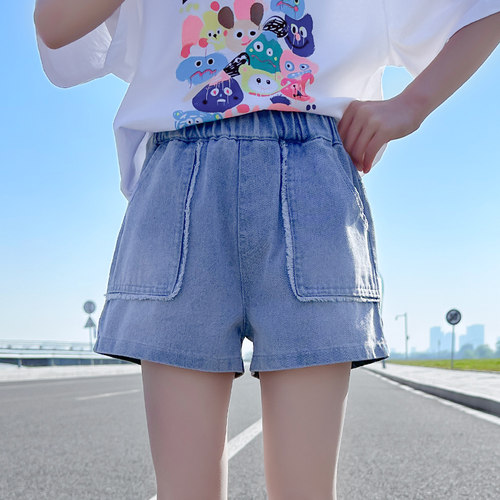 女童牛仔短裤夏季薄款儿童五分裤