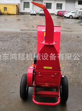 10公分枝条树叶粉碎机 手推果园粉枝机 电启动柴油碎枝机