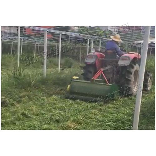 三点悬挂式软质秸秆压碎机秸秆粉碎还田机四轮后置式牧草粉碎机