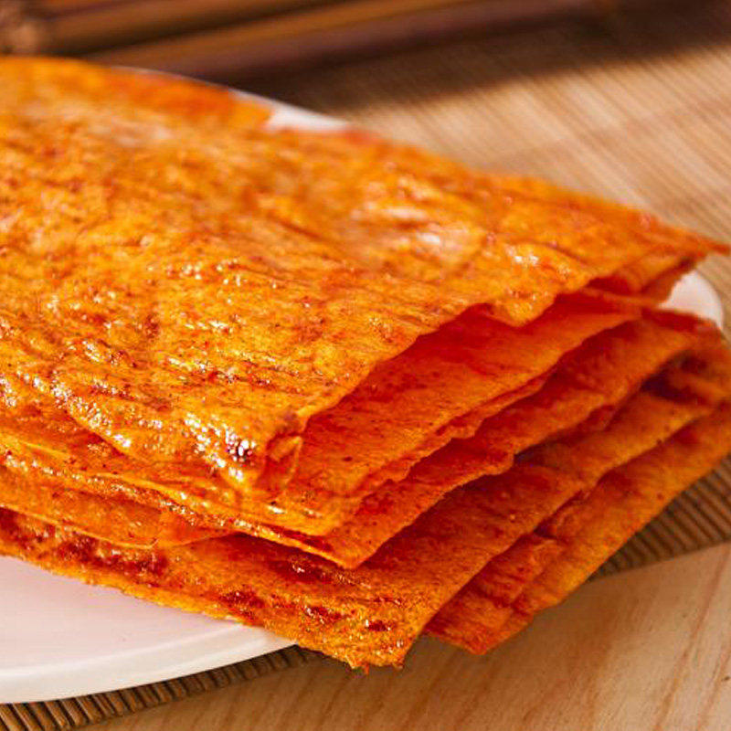 林妹妹素食鸡蛋片辣条面筋大辣片105g湘潭儿时怀旧休闲零食品小吃