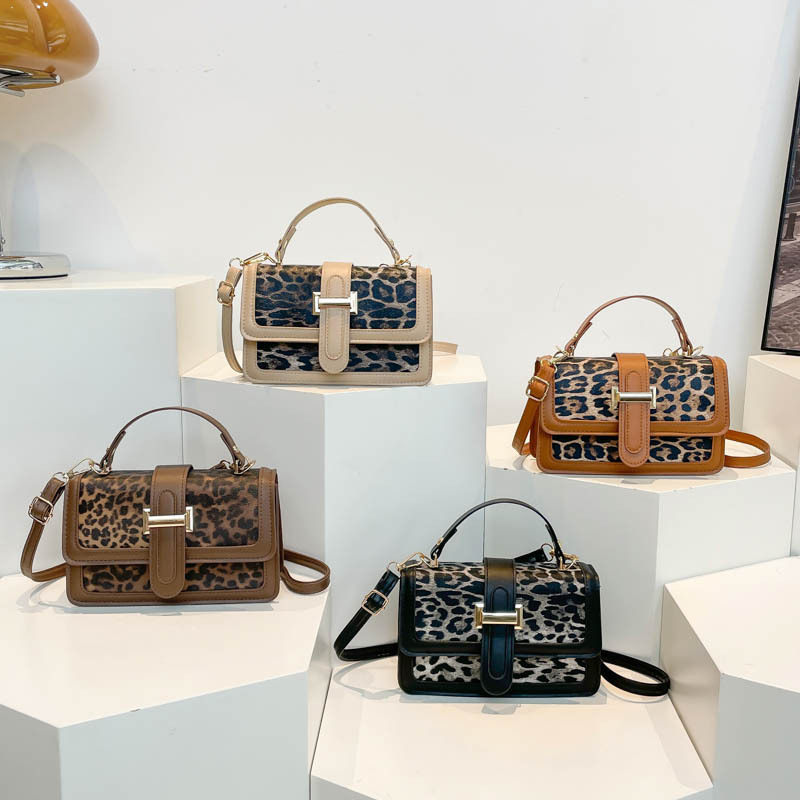 豹纹包包女2026新款高级感秋冬复古单肩斜挎小方包精致小手提包潮,箱包皮具/热销女包/男包,小方包,淘宝优惠券,粉丝福利购,淘宝优惠卷