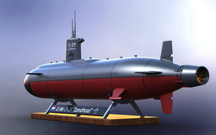 O-29核潜艇外壳模型3D图纸 SolidWorks2015设计 潜水艇三维建模
