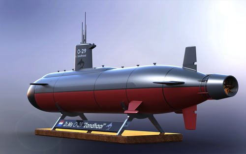 O-29核潜艇外壳模型3D图纸 SolidWorks2015设计 潜水艇三维建模