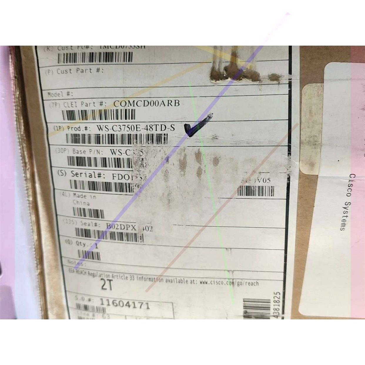 议价直拍不发：思科WS-C3750E-48TD-S,全新2台 甩