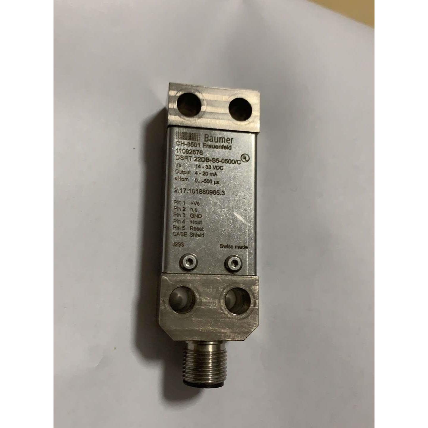 议价直拍不发：BAUMER DSRT 22DB-S5-0500-C 11092676应变传感器