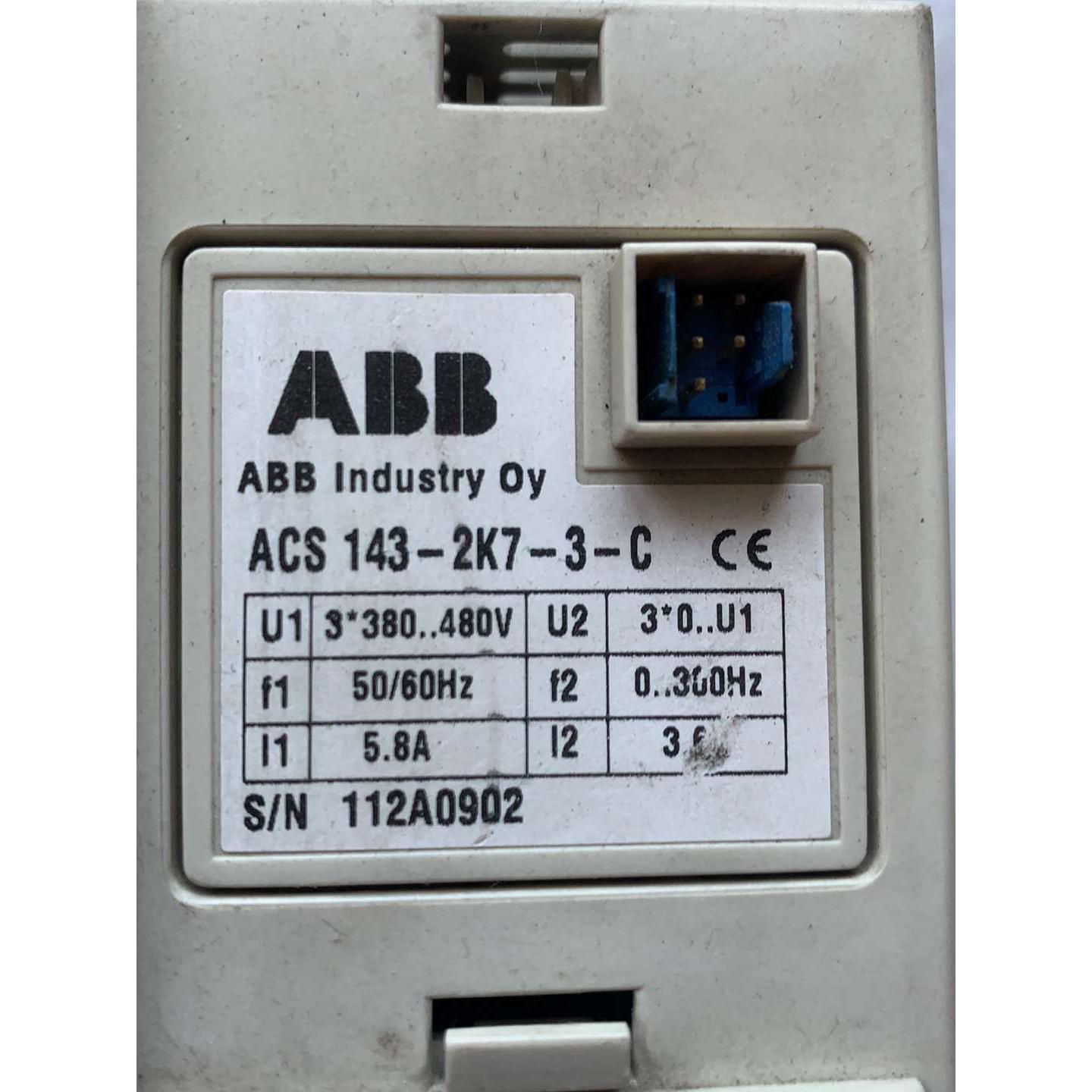 议价直拍不发：二手拆机ABB变频器ACS143-2K7-3-C，议价