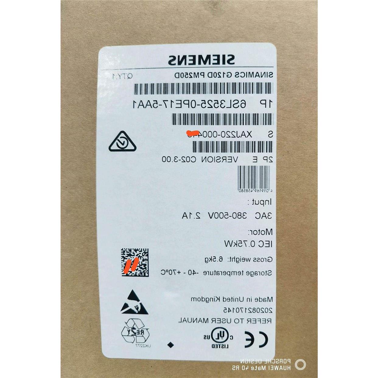 议价直拍不发：非标价6SL3525-0PE17-5AA1 原装 全新议价