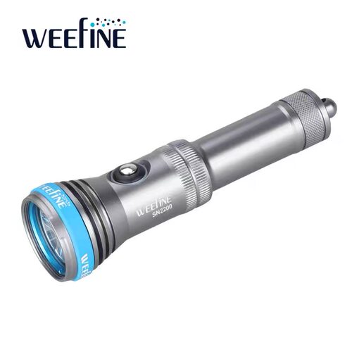 WEEFINE WF109 SN2200 10度聚光潜水手电筒水下照明灯夜潜灯200M