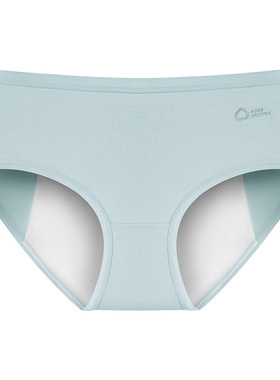 纯棉生理裤女中腰包臀舒适透气纯棉抑菌底裆月经期全面防漏生理裤