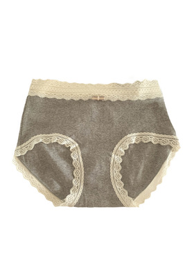 四季款10a抑菌加长裆纯欲拼色蕾丝法式女士内裤女生三角裤