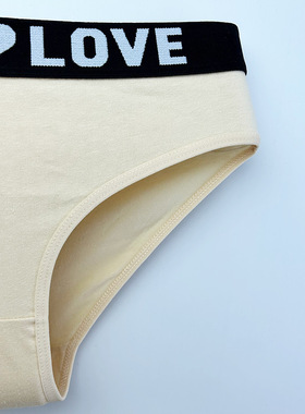 跨境欧码印花可爱熊内裤柔软提臀纯棉中腰三角裤女工厂