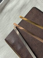 Self-made Plott-style notebook, handcrafted stainless steel back strip loose-leaf binder K-ring A9/A8/A7/A6/A5 thumbnail 3