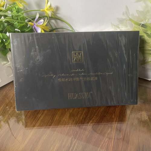 HUASURV华瑟姿颜水润平衡气垫粉底液防水隐形毛孔提亮肤色15g+15g
