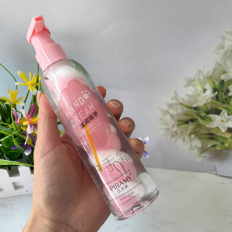 比芭美水蜜桃水润棉花糖护手霜保湿防干裂秋冬大容量滋润手霜男女
