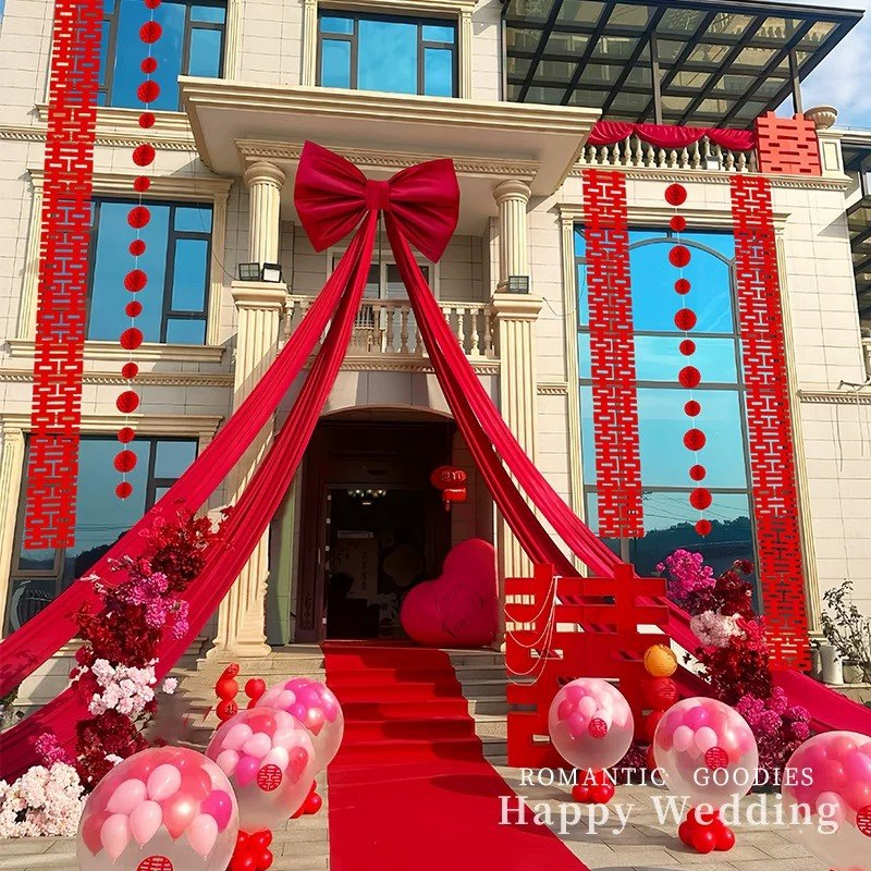 巨型超大蝴蝶结装饰结婚庆婚房布置农村院子庭院条幅挂布场景布置,节庆用品/礼品,婚房装扮用品,淘宝优惠券,粉丝福利购,淘宝优惠卷