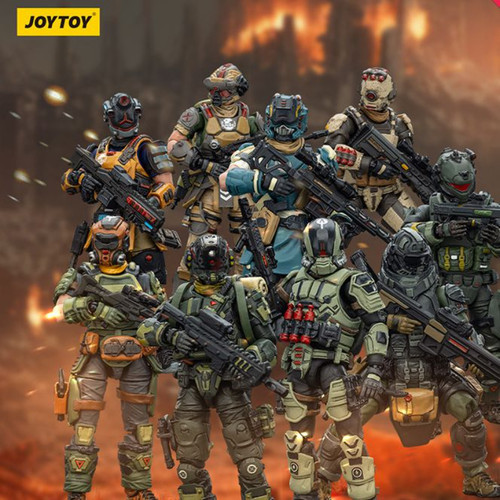 JOYTOY暗源系列钢骑小队兵人手办