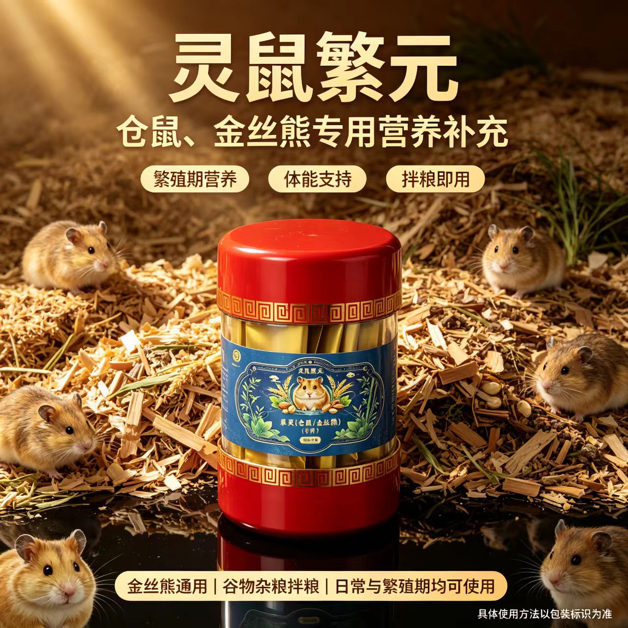 灵鼠繁元仓鼠金丝熊增强体质营养