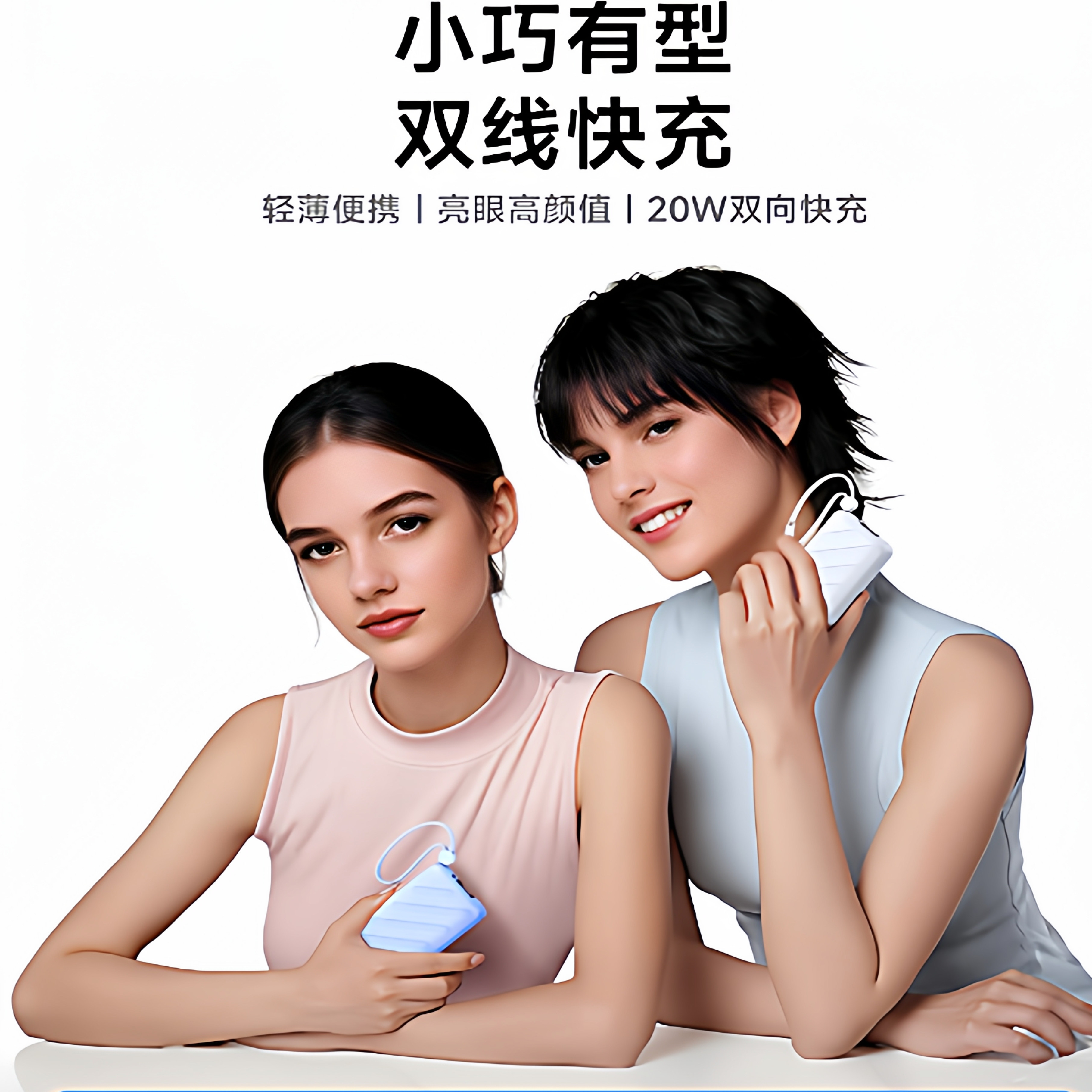 remax睿量自带线迷你充电宝2025新款3c认证可上飞机10000毫安超薄小巧便携大容量快充适用华为小米苹果17