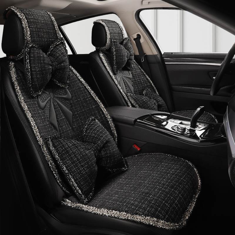 汽车坐垫网红女神小香风座套四季