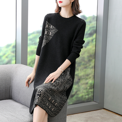 加肥加大码连衣裙宽松版