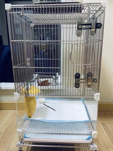 DiY 不锈钢魔片笼蜜袋鼯松鼠龙猫鸟飞鼠专用宠物繁殖笼专用饲养笼