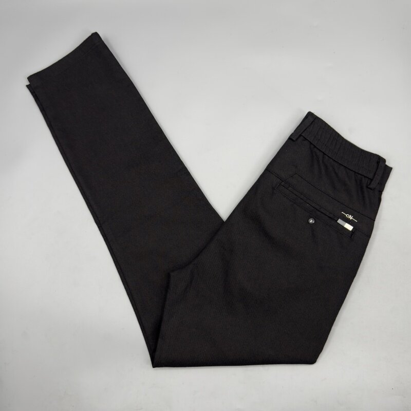 香港秋冬季男士休闲裤直筒修身韩版商务帅气百搭黑色小脚长裤子装