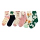 杂款 四季 款 日系 中等厚花朵草莓蛋糕中筒女士潮袜